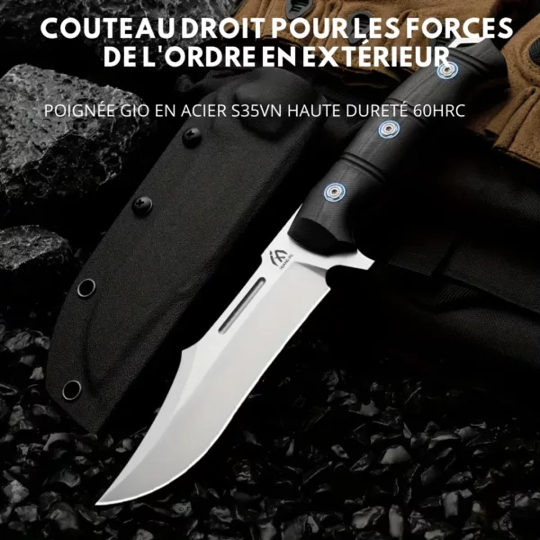 Couteau de chasse double lame courbée – Image 2
