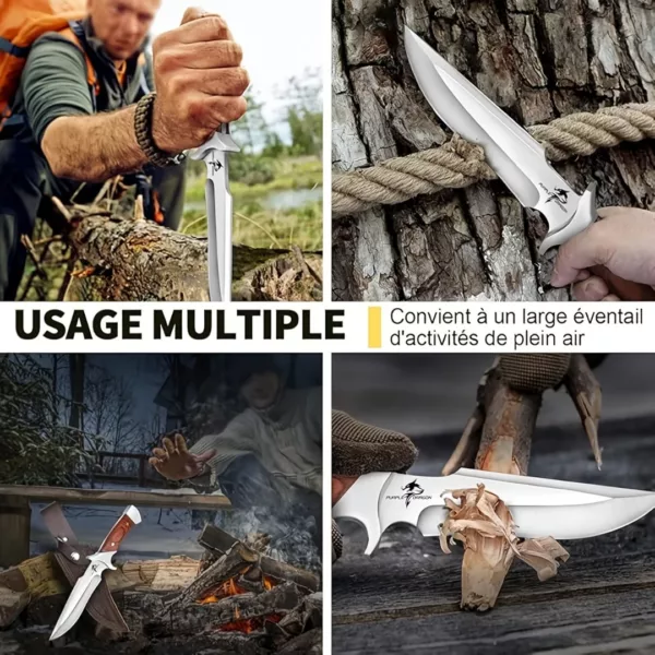 Couteau de chasse lame courbée – Image 6