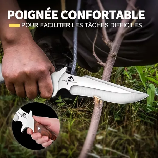 Couteau de chasse lame courbée – Image 5