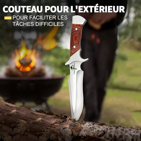 Couteau de chasse lame courbée – Image 4