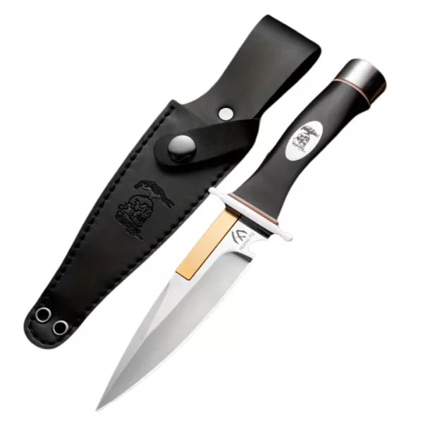 Couteau de chasse lame fixe avec étui