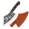 Couteau de chef gravé style tigre