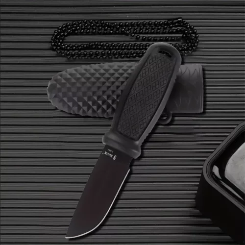 Couteau de cou compact avec étui
