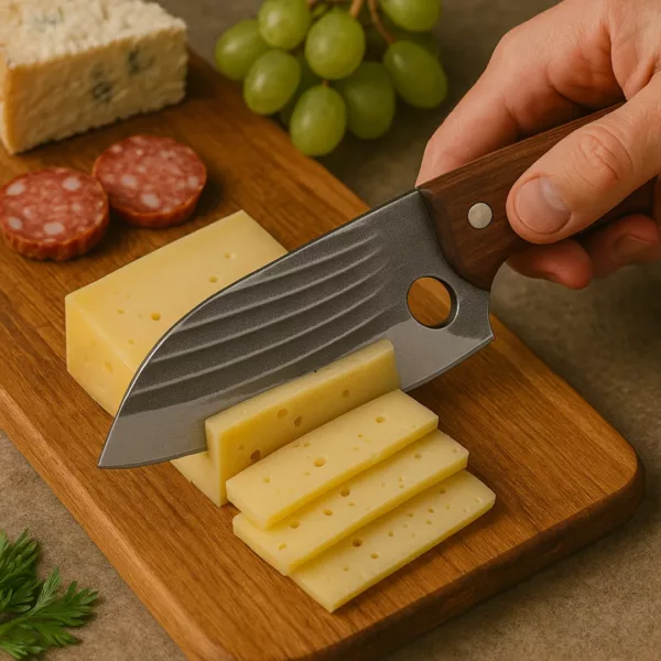 Couteau de cuisine lame rainurée – Image 7