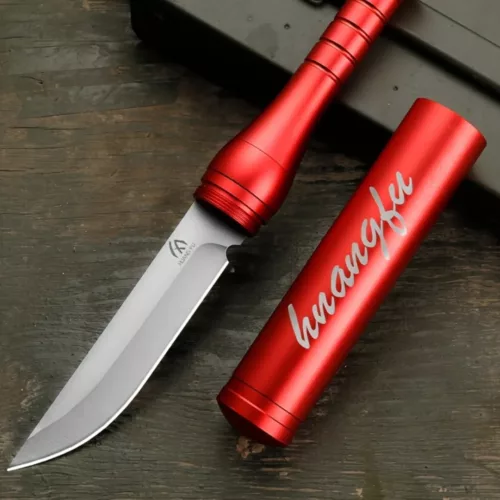 Couteau de survie dissimulé avec étui