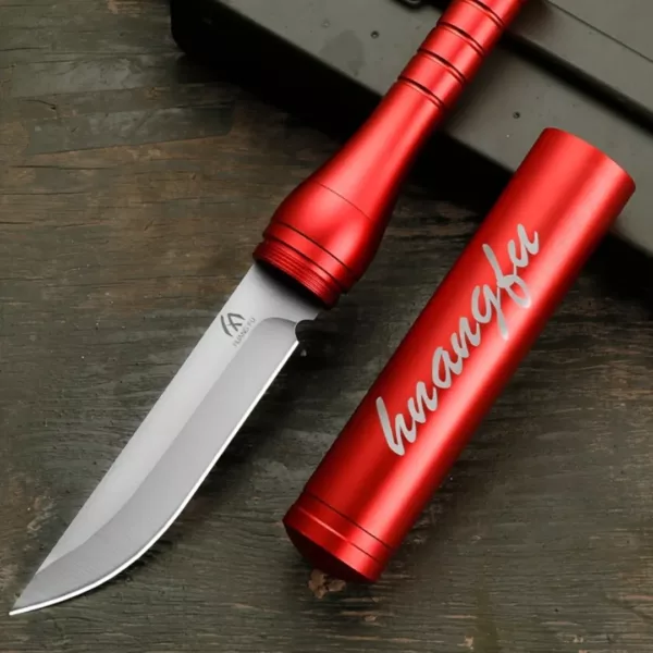 Couteau de survie dissimulé avec étui