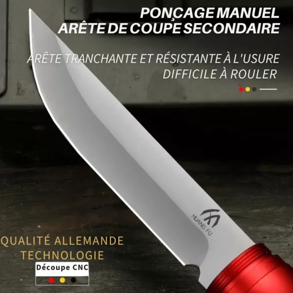 Couteau de survie dissimulé avec étui – Image 3