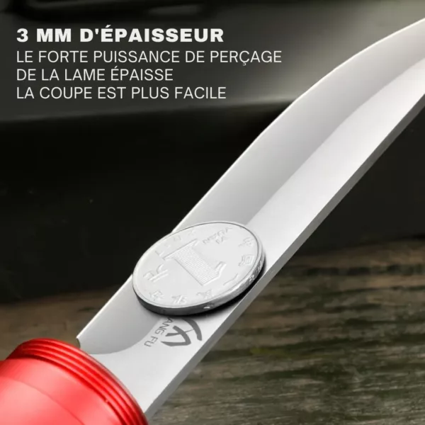 Couteau de survie dissimulé avec étui – Image 7