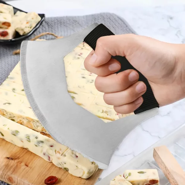 Couteau hachoir berceuse cuisine inox – Image 8