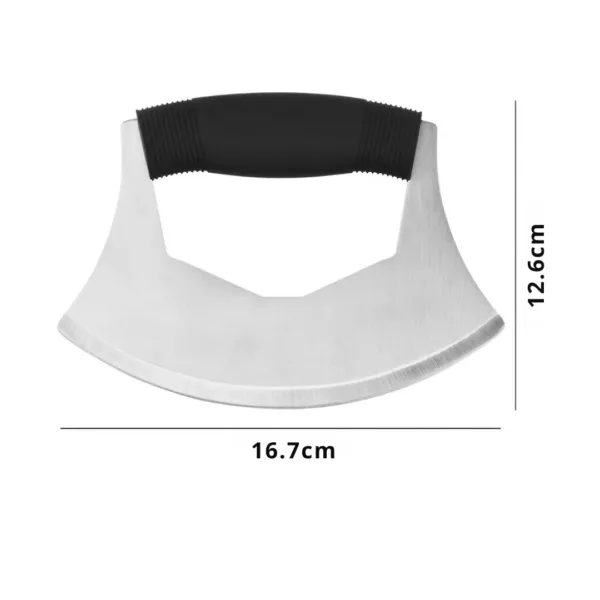 Couteau hachoir berceuse cuisine inox – Image 3