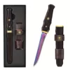 Couteau japonais artisanal manche bois luxe