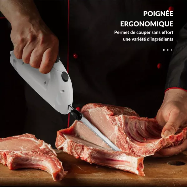 Couteau électrique professionnel à viande – Image 6