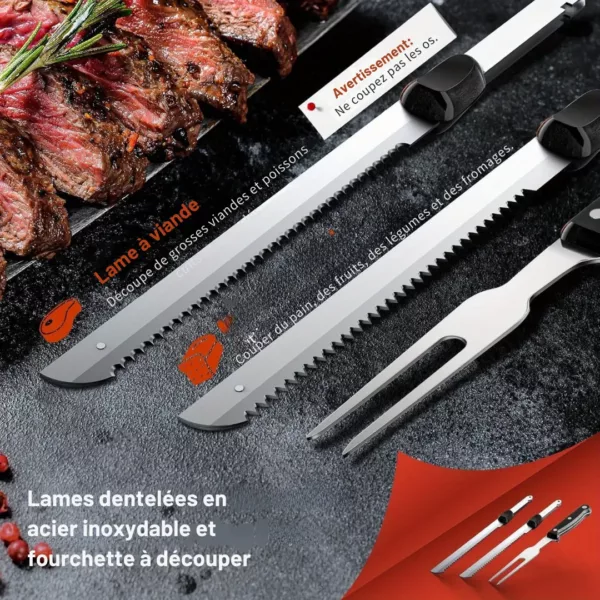 Couteau électrique professionnel à viande – Image 2
