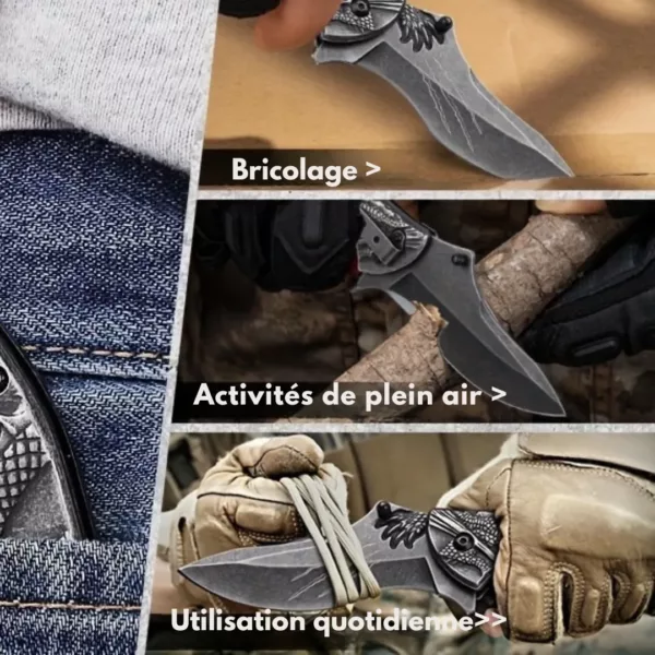 Couteau pliant dragon style médiéval – Image 9