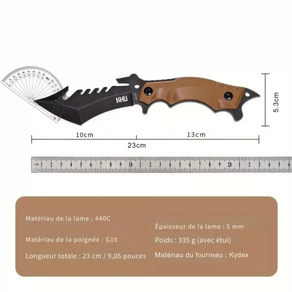 Couteau tactique pliant de survie – Image 3