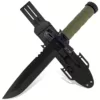Couteau tactique survie lame noire