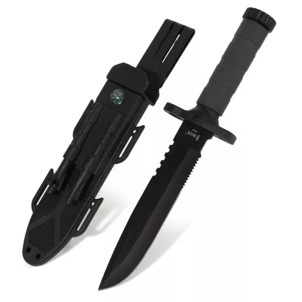 Couteau tactique survie lame noire – Image 6