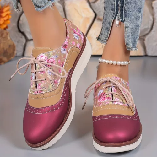 Derby femme imprimé floral original