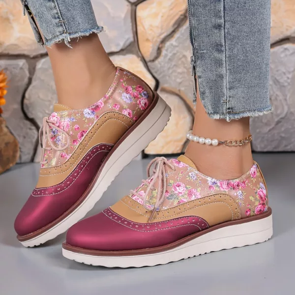 Derby femme imprimé floral original – Image 2