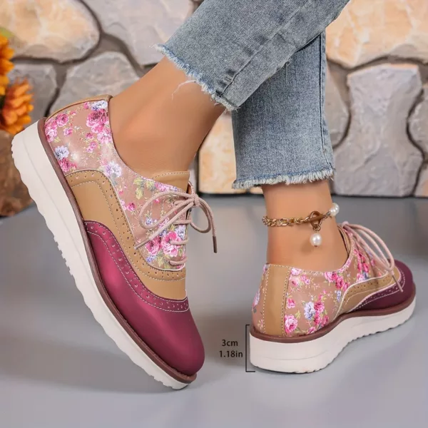 Derby femme imprimé floral original – Image 3