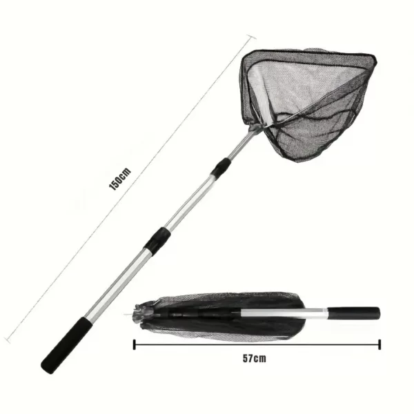Épuisette télescopique manche aluminium pliable – Image 3