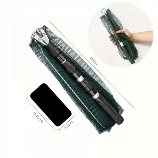 Épuisette télescopique manche aluminium pliable – Image 4