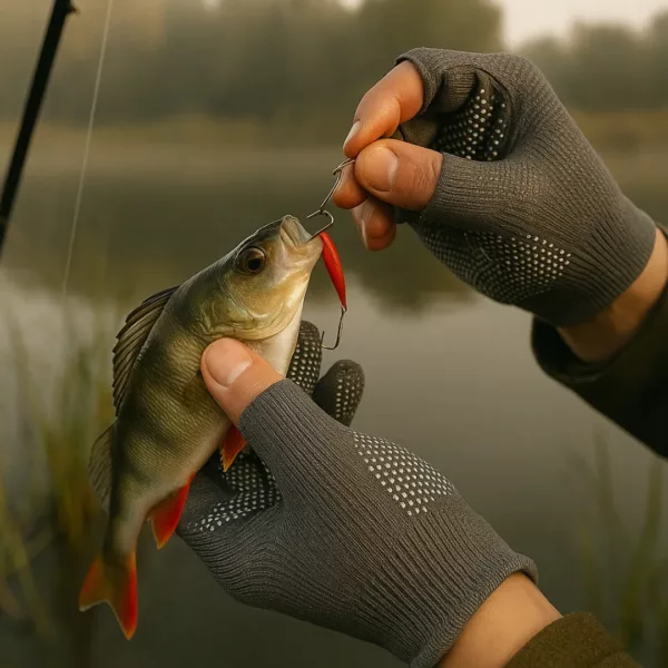 Gants de pêche antidérapants doigts libres – Image 5
