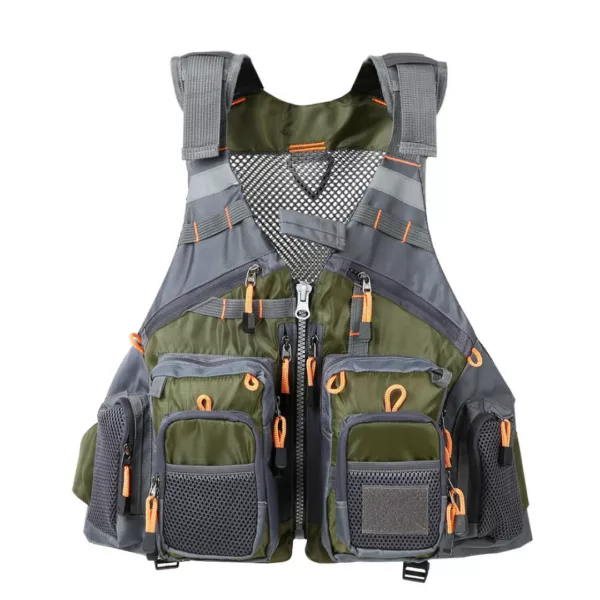 Gilet de pêche léger avec multiples poches – Image 13