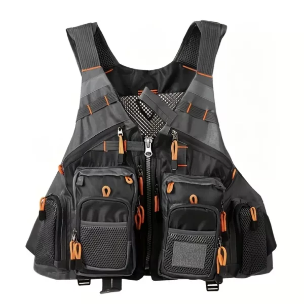Gilet de pêche léger avec multiples poches – Image 18