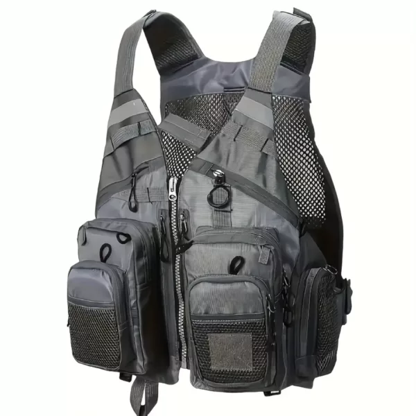 Gilet de pêche léger avec multiples poches – Image 22