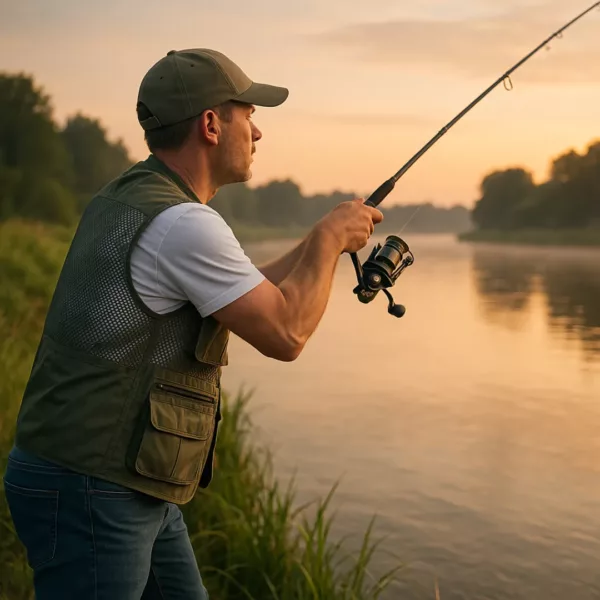 Gilet de pêche respirant multi poches été – Image 5