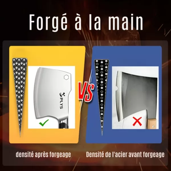 Hachoir de boucher lame épaisse – Image 2