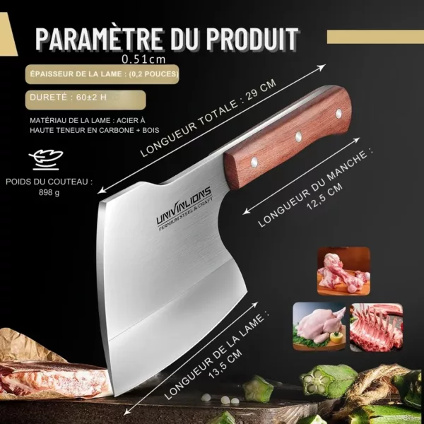 Hachoir de cuisine coupe os robuste – Image 3