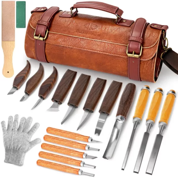 Kit complet couteaux sculpture bois professionnels