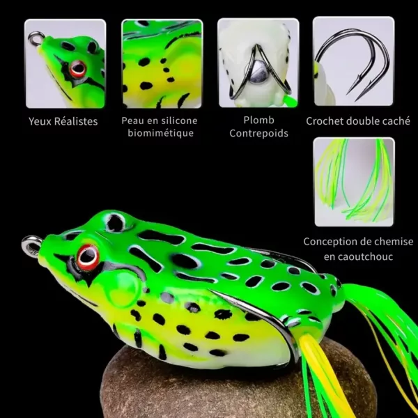 Leurre grenouille souple pour pêche estivale – Image 4