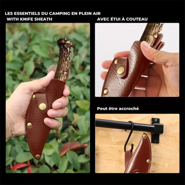 Lot de 2 couteaux chasse manche bois – Image 8