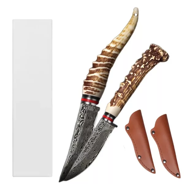 Lot de 2 couteaux chasse manche bois – Image 9
