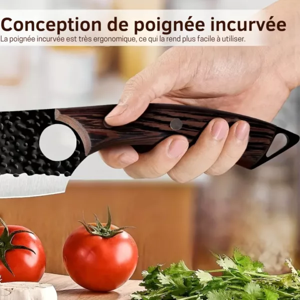 Lot de 4 couteaux chef forgés – Image 5