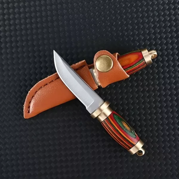 Mini couteau artisanal avec étui – Image 5