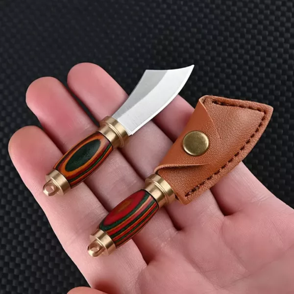 Mini couteau artisanal avec étui – Image 6