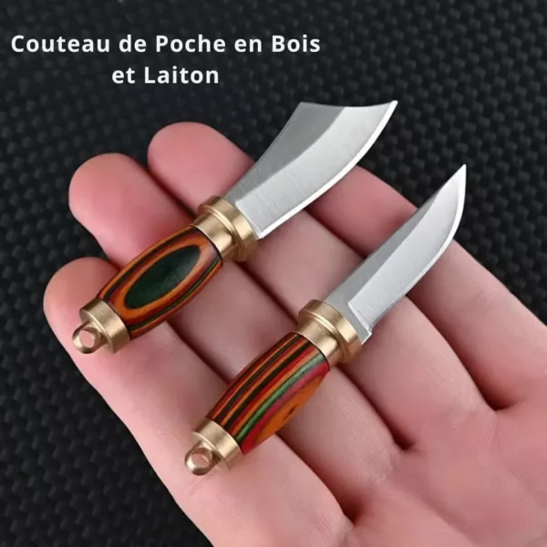 Mini couteau artisanal avec étui – Image 8