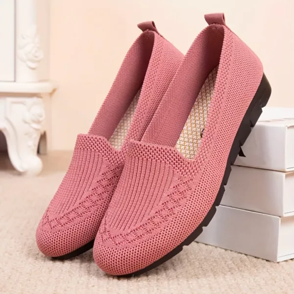 Mocassin femme tissé semelle confort – Image 2