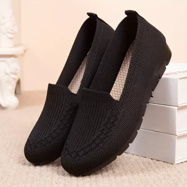 Mocassin femme tissé semelle confort – Image 4