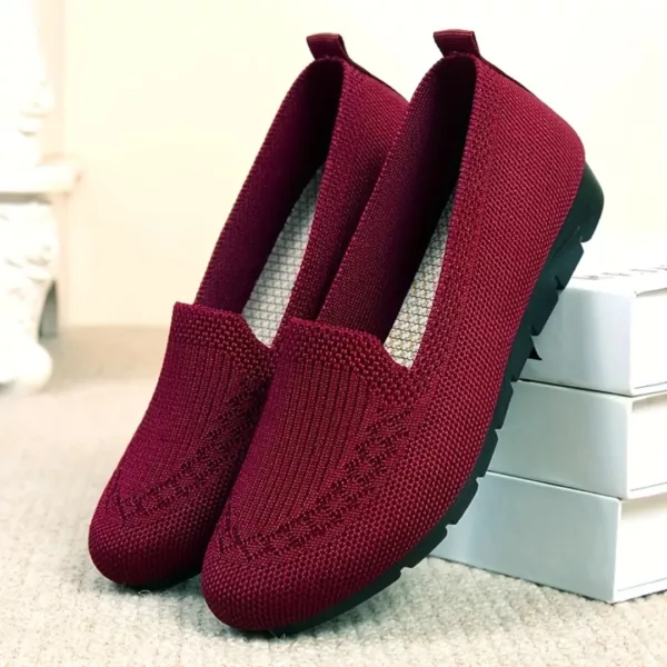 Mocassin femme tissé semelle confort – Image 5
