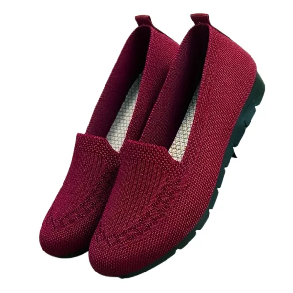 Mocassin femme tissé semelle confort – Image 9