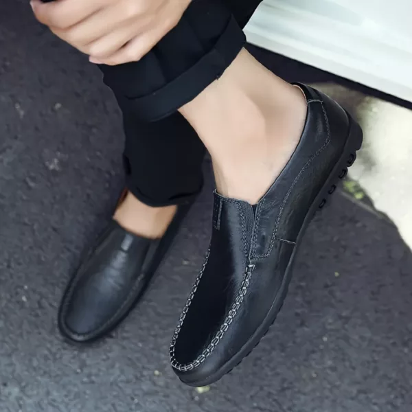 Mocassin cuir souple style décontracté – Image 2