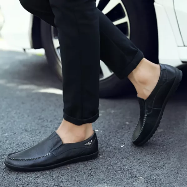 Mocassin cuir souple style décontracté – Image 3