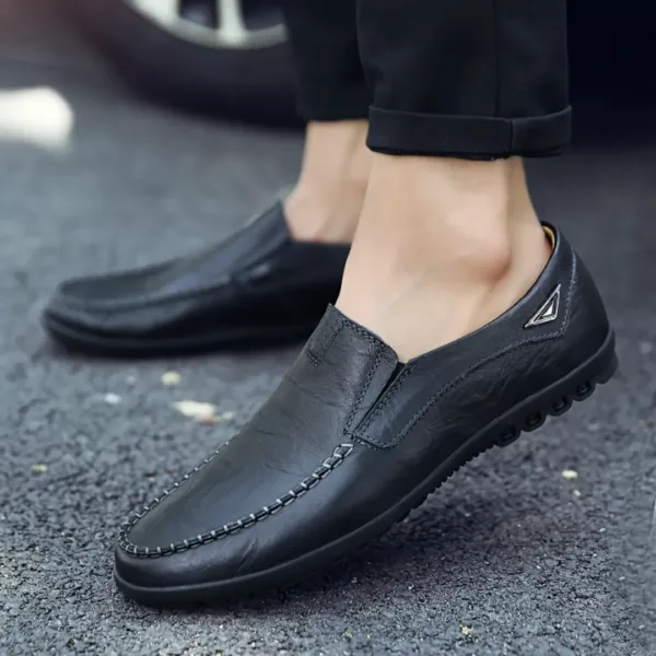 Mocassin cuir souple style décontracté – Image 4