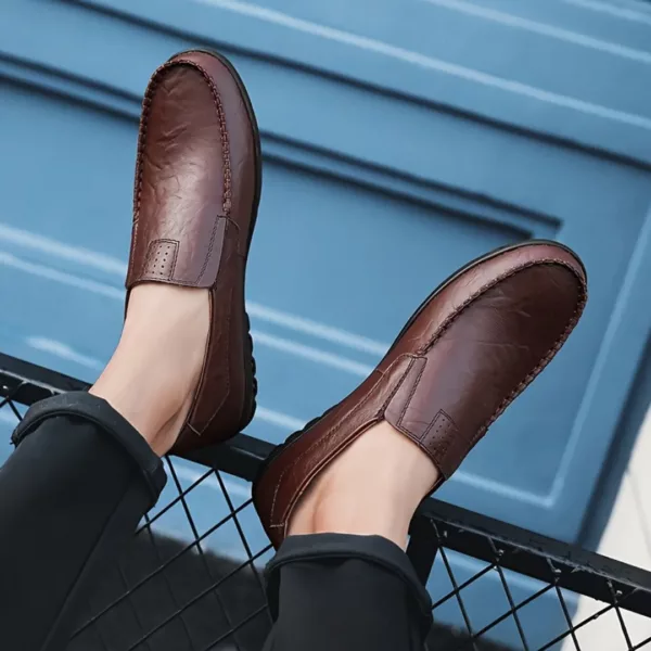 Mocassin cuir souple style décontracté – Image 5