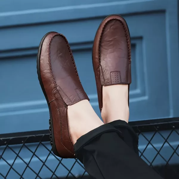 Mocassin cuir souple style décontracté – Image 6